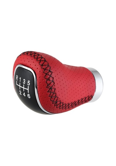 Dancemonkey Evrensel 6 Vites Topu - Kolay Montaj, Yüksek Kalite, Kırmızı Kırmızı