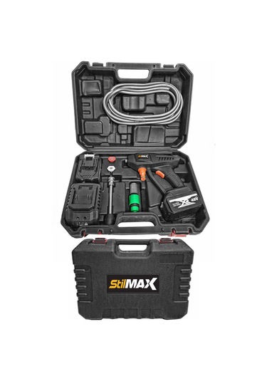 Stilmax 48 V 10 Ah Şarjlı Akülü Basınçlı Bahçe ve Oto Yıkama Makinesi