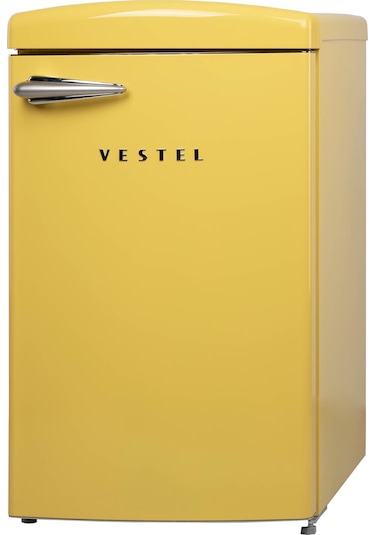 Vestel Retro SB14111 122 L Statik Buzdolabı Sarı