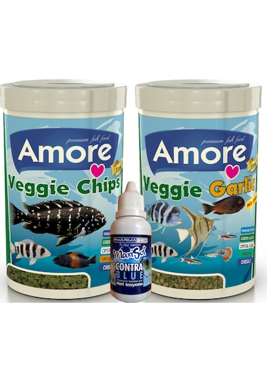 Veggie Green Algae 250ml + Veggie GarlicPro 250ml Kutu Balık Yemi