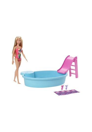 Barbie ve Havuzu Oyun Seti (GHL91)