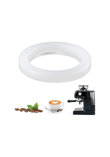 Kangvka Breville 450/870/878/880 Uyumlu 54mm Kahve Makinesi Filtre Başı Silikon O-ringi - 2 Adet Yemek Kalitesi Sarımsı Bej