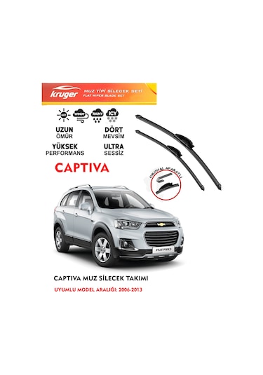 Chevrolet Captiva Ön Silecek Seti 2011 Model Araca Özel  Aparat