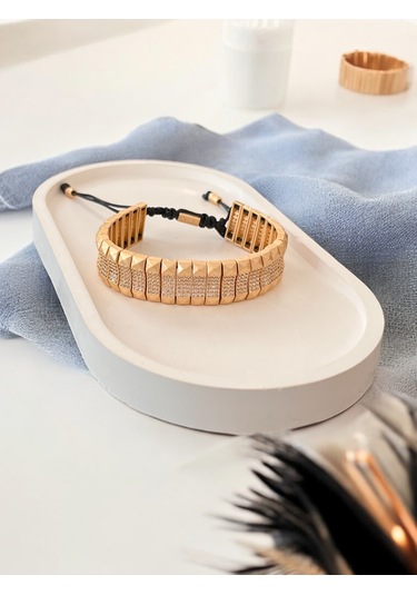 Jujuy Çelik Tasarım Model Bileklik Model 2 Bronz