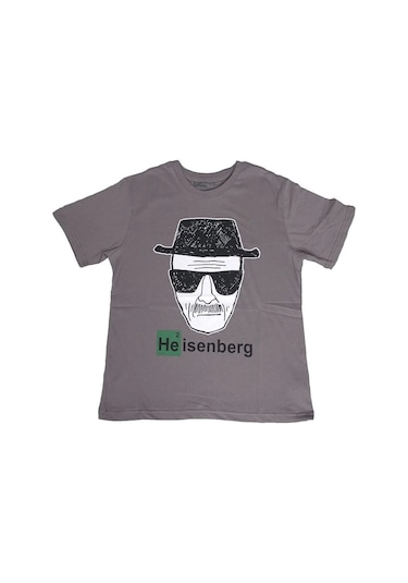 Breaking Bad Heisenberg Tişört Gri Çok Renkli