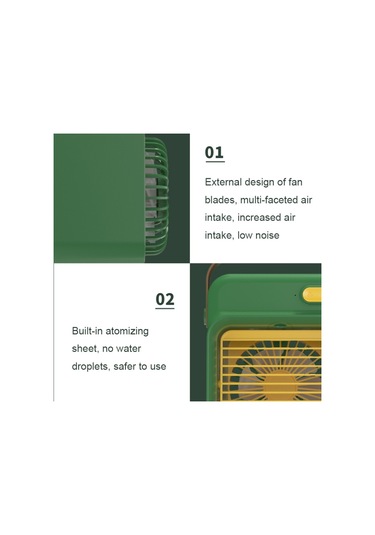 F05 Usb Taşınabilir Mini Çok Fonksiyonlu Sprey Soğutma Fanı, Özellik: Eklenti Modeli Beyaz , Boyut:eklenti Modeli Beyaz