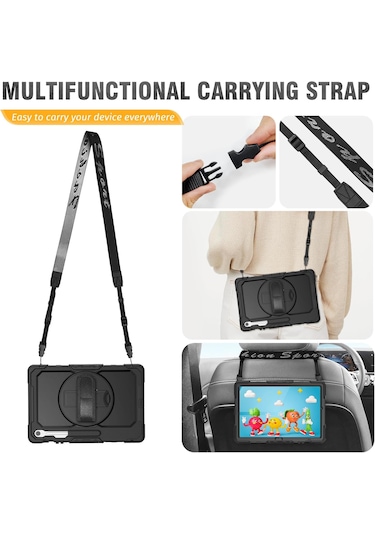 Samsung Galaxy Uyumlu Tab S10 Fe Plus 13.1" Tablet Kılıfı Defender Zırh