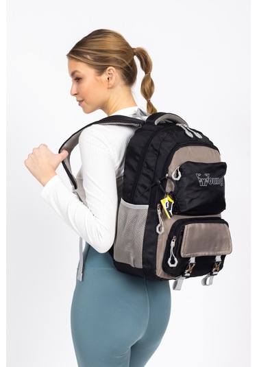 Şehir Hayatına Uyumlu Hafif Okul Sırt Çantası Günlük Kullanımda Maksimum Pratiklik - Siyah Siyah