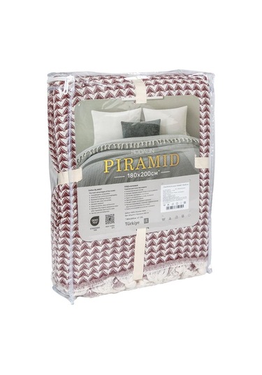 Battaniye Pamuk Piramid 180x200 Cm Lavanta