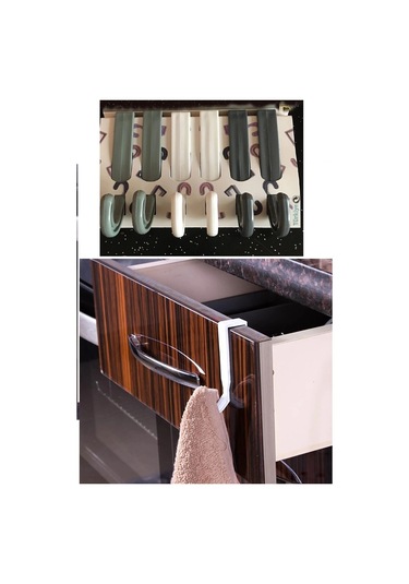 6 Lı Çekmece- Havlupan Askısı Çok Amaçlı Askı Seti Çok Renkli