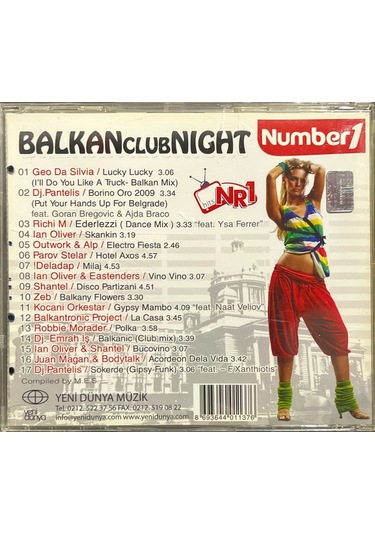Plak Değildir Cd Dir Cd Number1 Balkan Club Night Cd