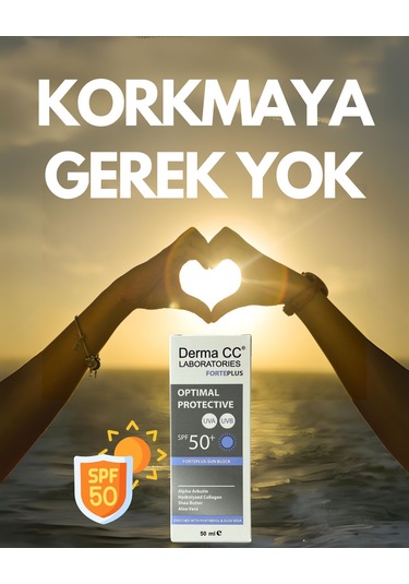 Derma CC Laboratories Forte Plus Leke Karşıtı Kolajen İçerikli Koruyucu Güneş Kremi SPF50+ 50 ML