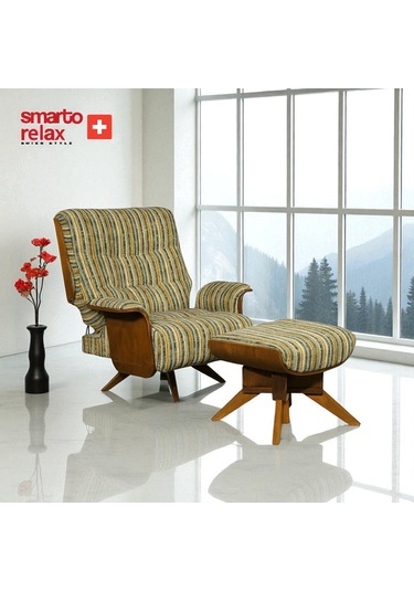 Smarto Relax Tv Koltuğu Genova Eleganza Ergonomik Döner Mekanizma Kadife/şönil Çok Renkli Yesil