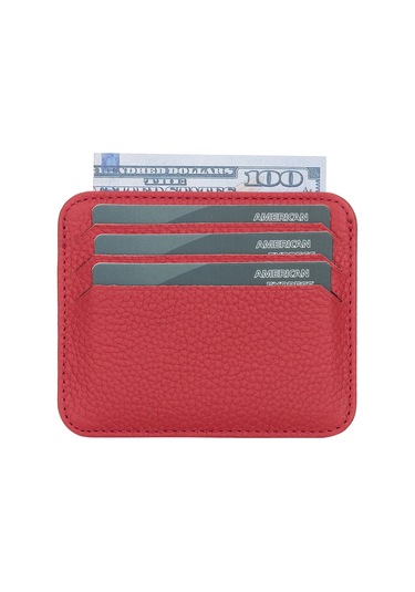 Toyigoo Toyigoo Pedro Slim Deri Kartlık Erc2 Kırmızı