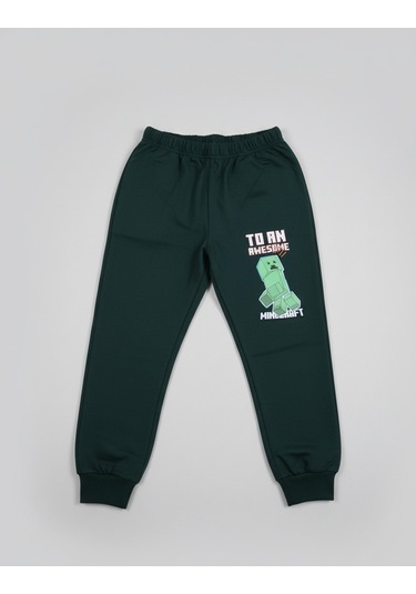 Minecraft Erkek Çocuk 2'li Alt Üst Takım Yeşil