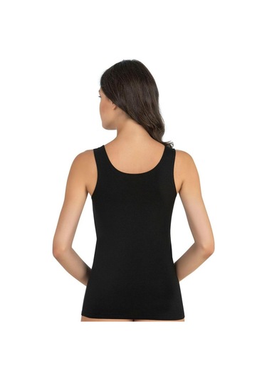 Fabony Bayan Geniş Askılı Atlet 1240 Siyah