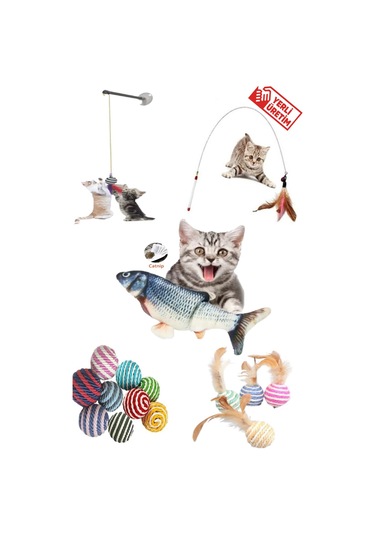 Tineke Kedi Oyuncağı Seti 5'li