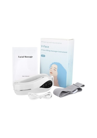 Urbannest Ems Mikro Akım Yüz Germe Ve Titreşim Masaj Aleti - Güzellik Cihazı Beyaz