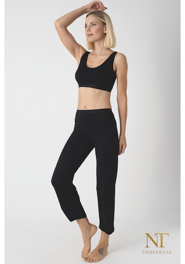 Nt Underwear Bambu İçlik Pantolon Astarı Siyah