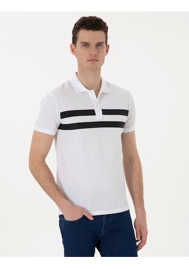 Pierre Cardin Erkek Beyaz Tişört 50310154-vr013 Beyaz