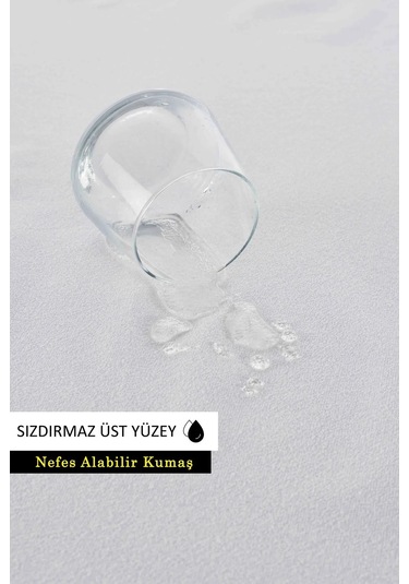 Micro Classic Sıvı Geçirmez Köşe Lastikli Ped Tek - Çift Kişilik Çocuk Yatak Koruyucu Alezi Beyaz