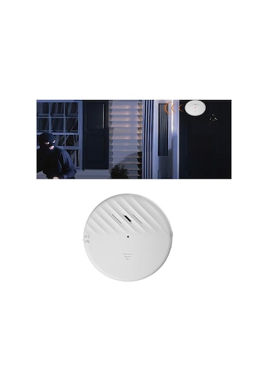 Sones C100 125db Titreşim Sensörü Alarm Kapı Ve Pencere Alarmı Ev Kişisel Hırsızlık Önleme Alarmı Beyaz