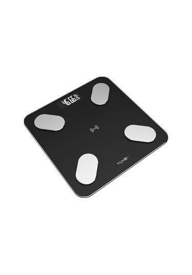 Bt Akıllı Vücut Yağlığı Ve Ağırlığı Ölçer - Tam Vücut Analizi, App İle Senkronizasyon, 8 Kullanıcı Desteği, Siyah Pil Dahil