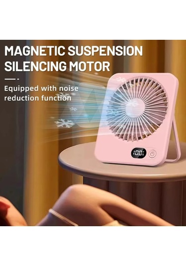 Taşınabilir Masa Fanı Usb Şarj Edilebilir 180 Güç Göstergeli