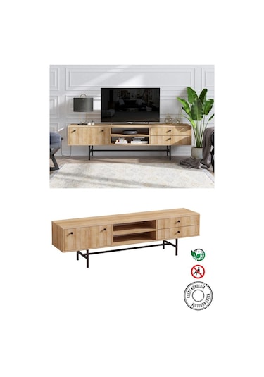 Decormet Owen Tv Sehpası Safir Meşe Diğer