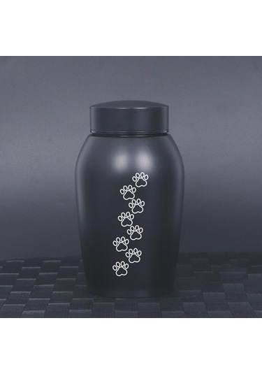 Homyl Paslanmaz Çelik Pet Urn Kremasyon 60 Lbs'ye Kadar Stil-c Altın