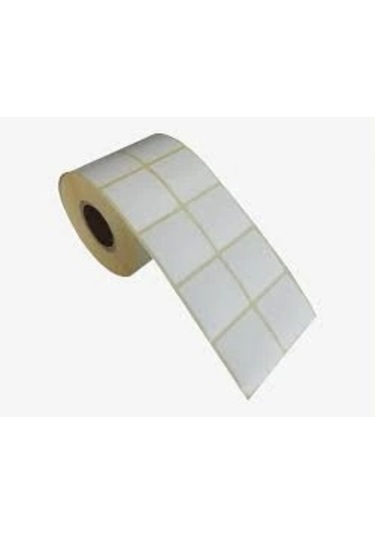 Ofis Turka Kuşe Barkod Etiketi 35x35 2 Li 2.000 Adet 1 Rulo