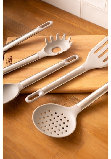 Emsan Soft 5 Parça Servis Seti Gri