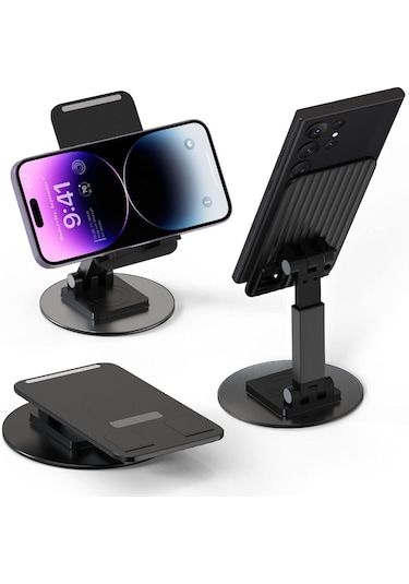 360 Dönebilen Telefon Tutucu Katlanabilir Tablet Tutucu Masa Üst