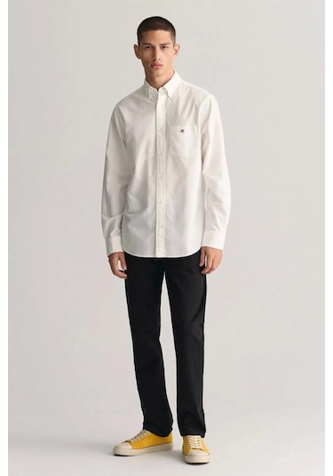 Gant Erkek Beyaz Regular Fit Gömlek-14808