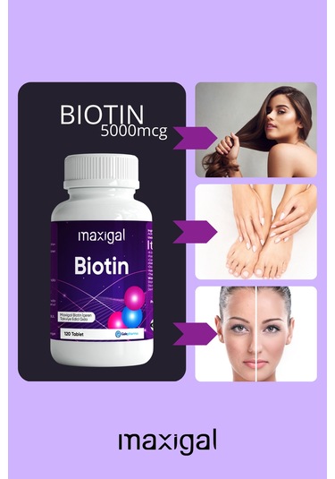 Maxigal Biotin Vitamin 5 Mg 120 Tablet
