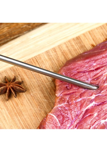 Geeksen Bbq Şırıngası Baharat İğnesi Hindi İğnesi Baharat Şırıngası Pişirme Şırıngası 20z Et Şırıngası 3 İğne Çok Renkli