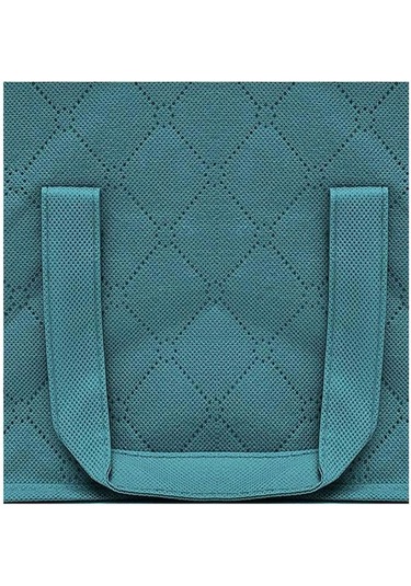 Mavi 3 Adet Katlanabilir Ev Depolama Organizatör Çanta Taşınabilir Saklama Torbaları Anti-toz Gardırop Giysi Saklama Kutusu Mavi