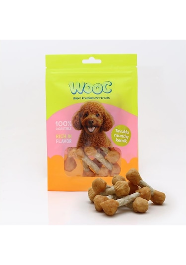 Wooc Tavuklu Munchy Kemik Köpek Ödülü 75 Gr