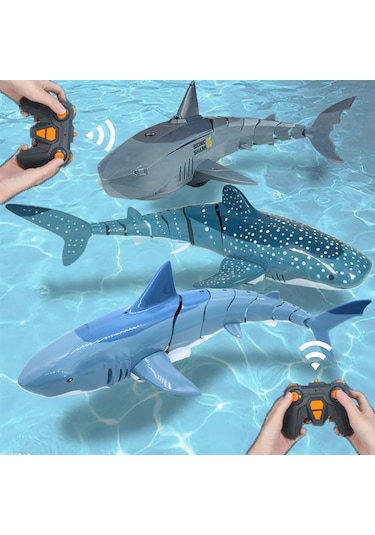 Akıllı Rc Köpekbalığı Balina Sprey Su Komik Oyuncak Uzaktan Kumandalı Tekne Rc Spot Whale