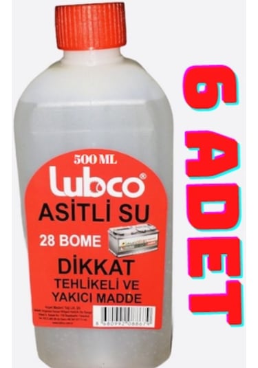 Asitli Su Akü Asid Akü Asit 500Mlx6Adet