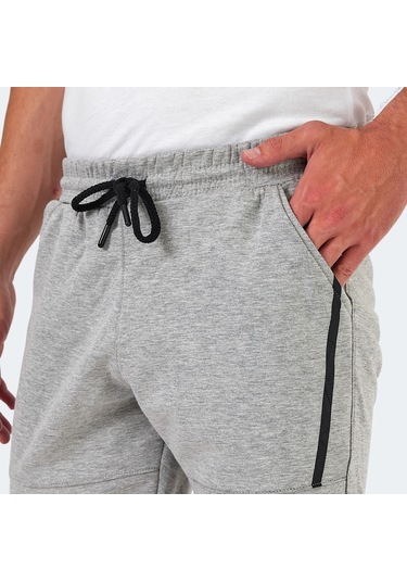 Slazenger NAZAIRE IN Erkek Cepli Fıtness Gri Şort