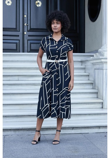 Kadın Desenli Yakalı Düşük Omuzlu Duble Kol Kemerli Midi Boy Elbise Deri Kemer Dahil -siyah Kareli Siyah Kareli Kadın Desenli Yakalı Düşük Omuzlu Duble Kol Kemerli Midi Boy Elbise Deri Kemer Dahil -siyah Kareli Siyah Kareli