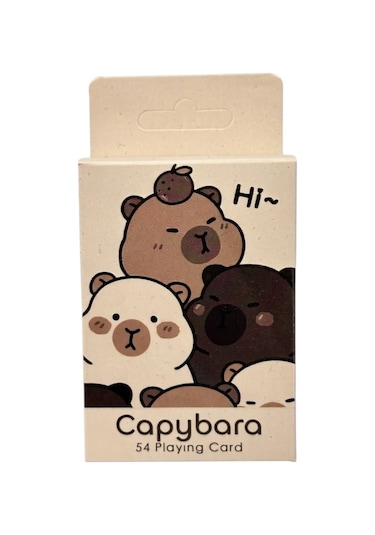 Capybara İskambil Poker Kartı/ Oyun Kartı