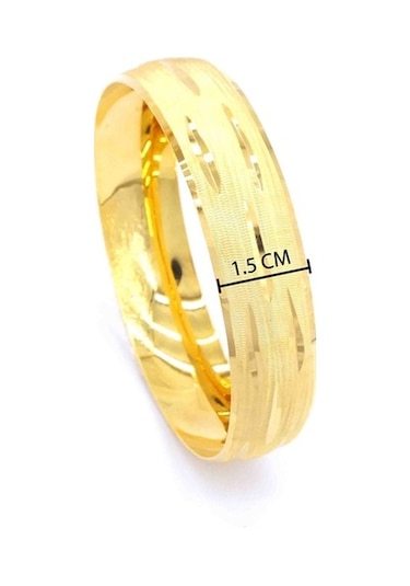 Ferizz 22 Ayar Altın Kaplama Imitasyon Bilezik 15Mm Kalınlık (478461856) Altın