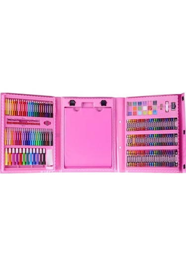 Çocuk Çizim Seti 196 Parça, Öğrenci Boya Fırçası Kırtasiye