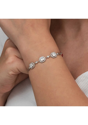 Casera's Gümüş Üçlü Kare Kadın Bileklik Csr2185827 Gümüş