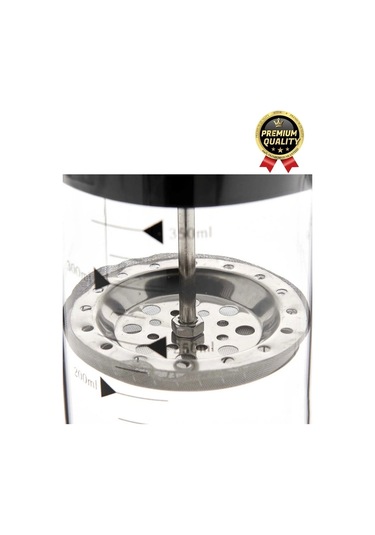 Çok Amaçlı Isıyı Koruyan Süzgeçli Bitki Çayı Filtre Kahve Demlik Ölçü Kabı Cam French Press 600 Ml Çok Renkli