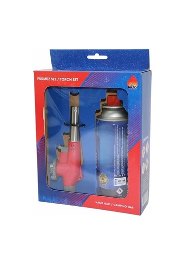 Turbo Torch Pürmüz Çakmak Ve Kartuş Set 5365 Çok Renkli