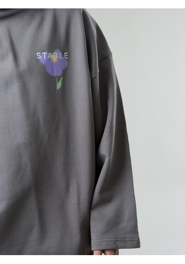 Cocopelli Stable Kapüşonlu Gri Erkek Oversize Sweat Coc2705 Gri