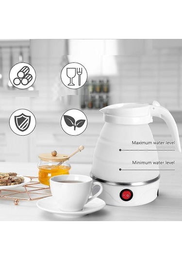 Katlanabilir Elektrikli Su Isıtıcısı, 0,6 L Elektrikli Su Isıtıcısı, Kamp Seyahatleri İçin 400 W Db Diğer